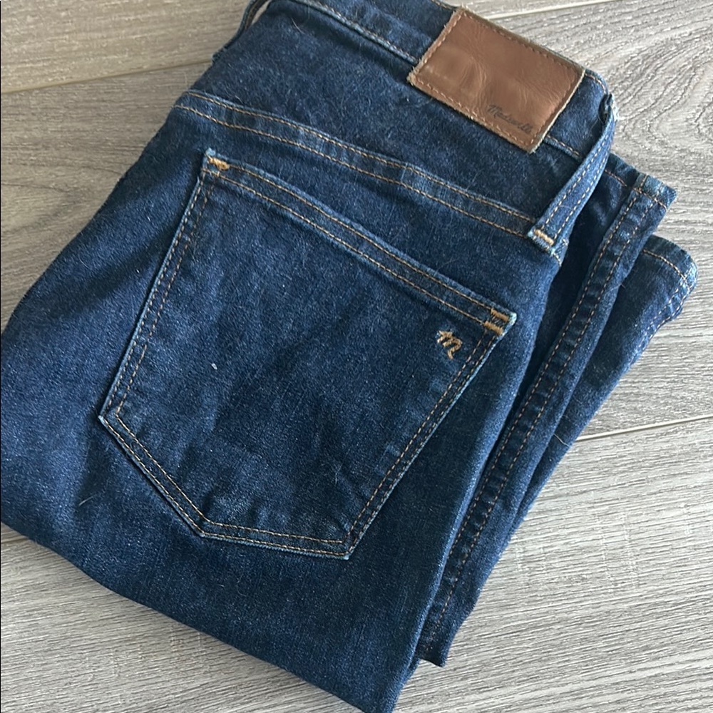 Madewell 10” high rise skinny Blue Denim Jeans 28